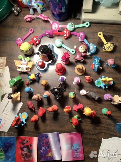 Прилипалы из «Дикси», игрушки Kinder, Тролли