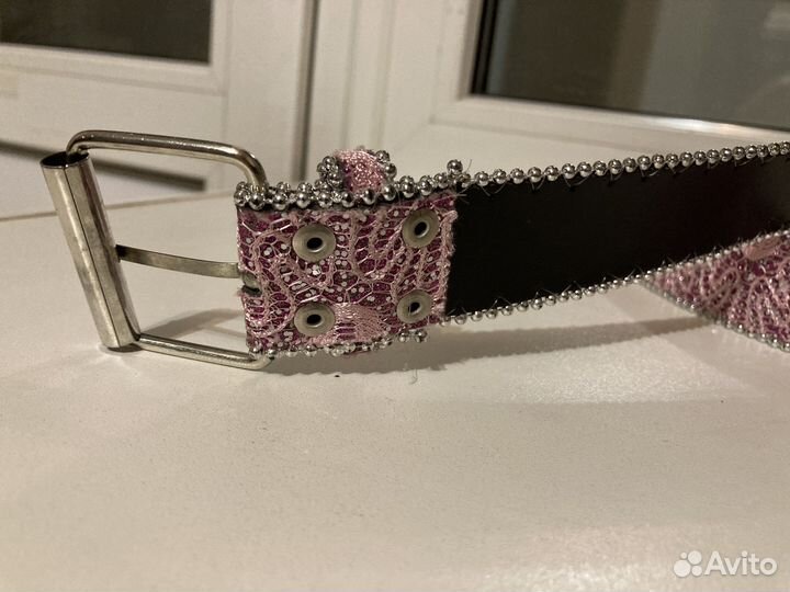 Ремень женский со стразами