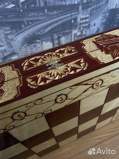 Шахматы ручной работы большие 60х60