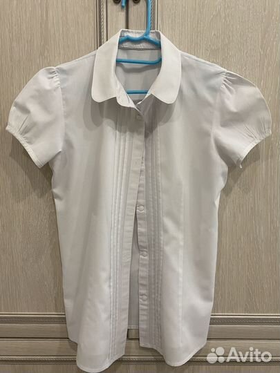 Блузы школьные для девочки 128-134 (4 шт)