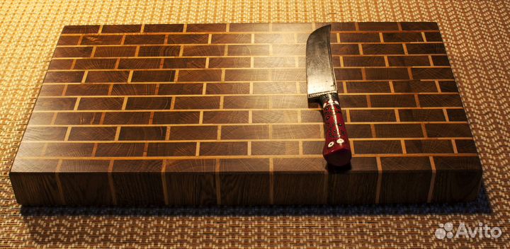 Торцевая доска с гравировкой