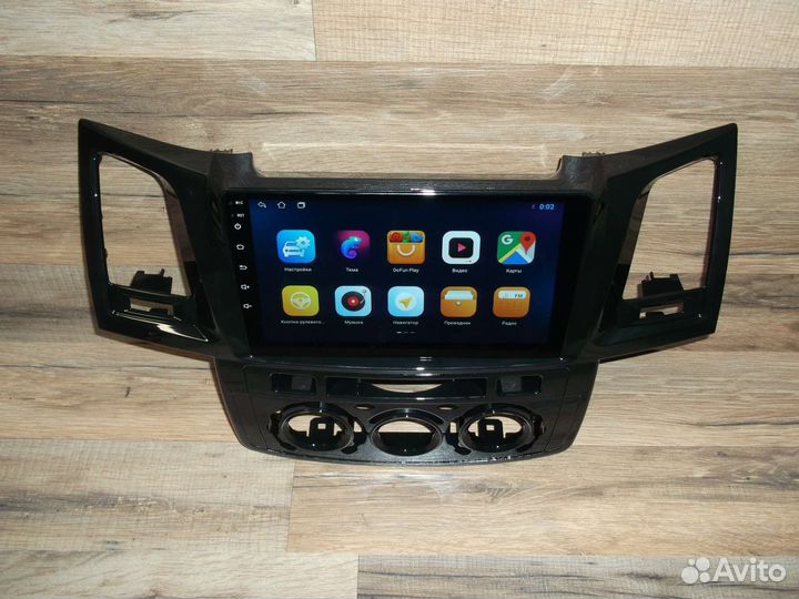 Магнитола Toyota Fortuner Android GPS WiFi
