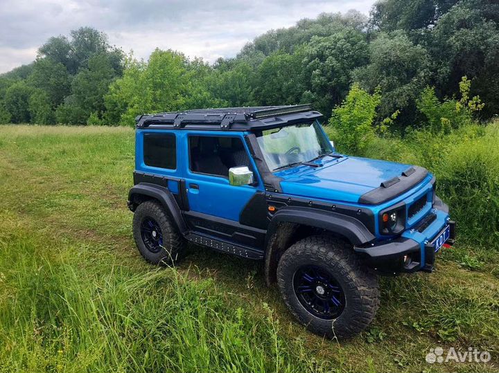 Передний бампер для скрытой лебедки Suzuki Jimny