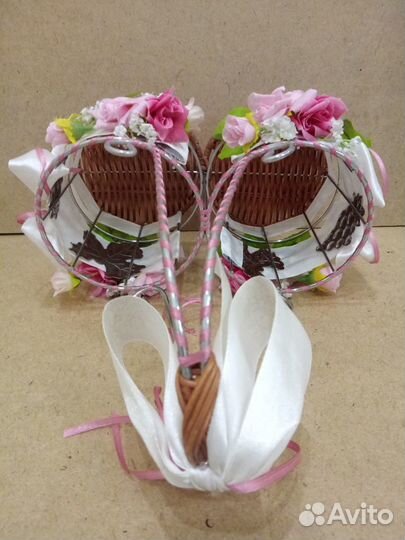 Свадебный декор для шампанского