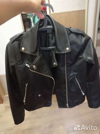 Куртка кожаная женская 46