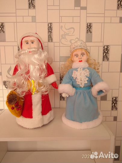 Куклы Дед Мороз и Снегурочка