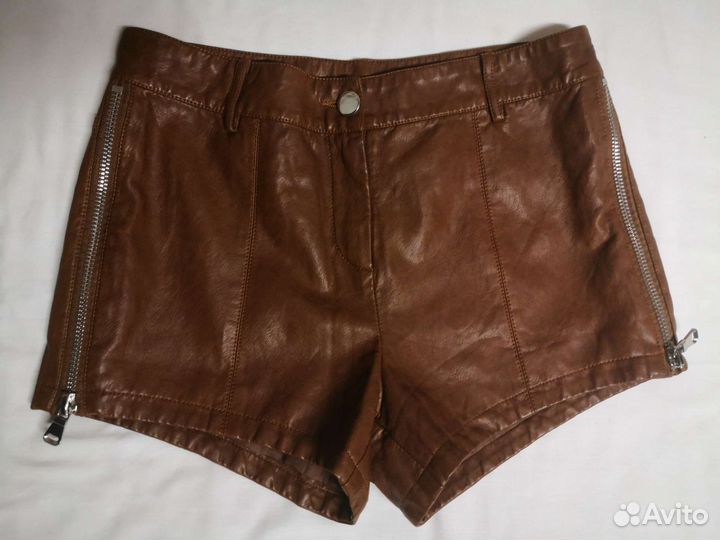 Шорты женские кожаные