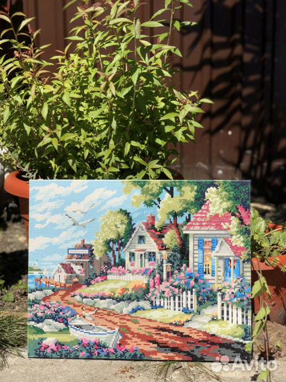 Алмазная мозаика Готовая картина Пейзаж