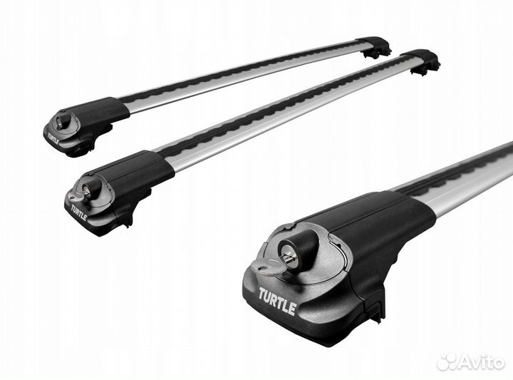 Багажник на рейлинги turtle AIR 1 silver