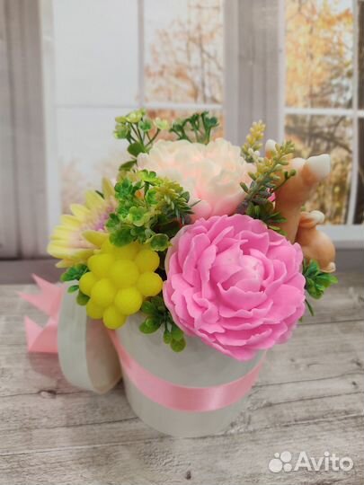 Букет цветов из мыла