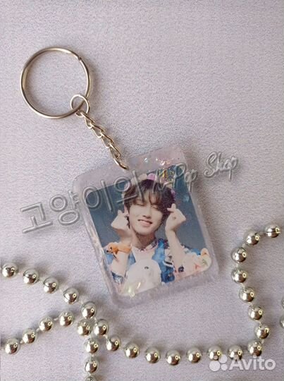 Брелок из эпоксидной смолы Stray Kids, Ateez