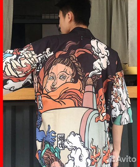 Кимоно хаори халат