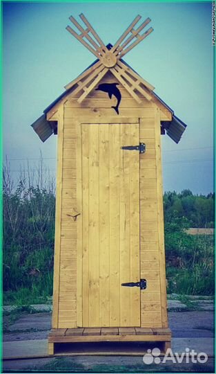 Дачный туалет с кошкой UPO