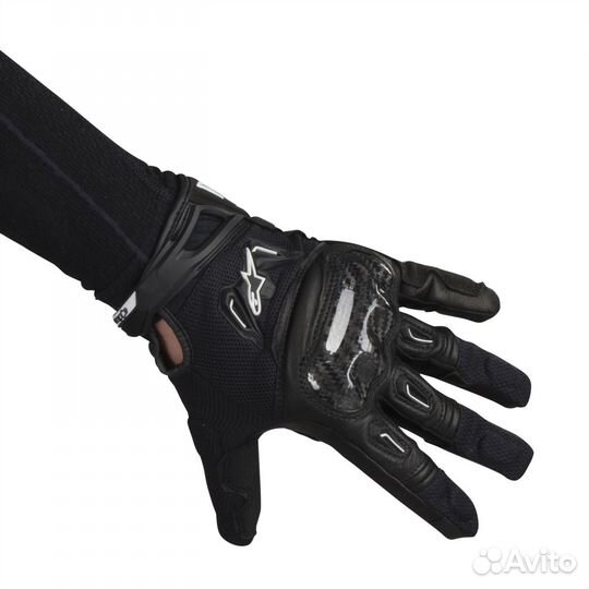 Motorradhandschuhe Alpinestars SMX-2 Air Carbon V2 Schwarz Damen Черный