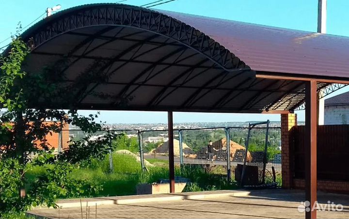 Навесы арочные, сварочные работы