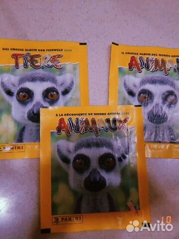 Наклейки animals 2020.Panini