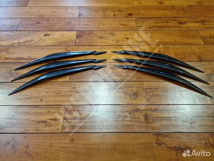 Карбоновые реснички на фары BMW X5 E70 / X6 E71