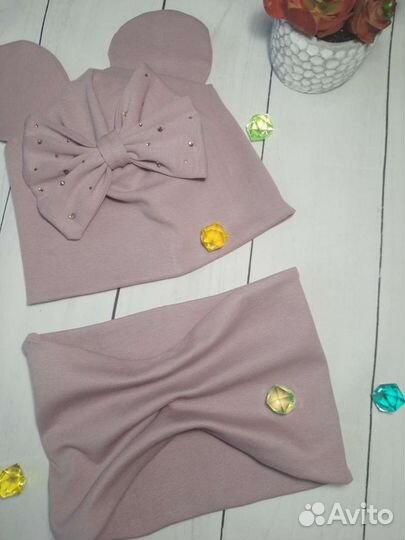 Комплект шапка, шарф