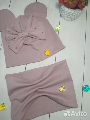 Комплект шапка, шарф