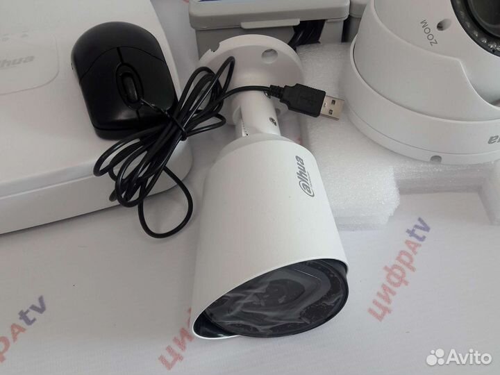 8 Камер видеонаблюдения 4Мп регистратор Dahua