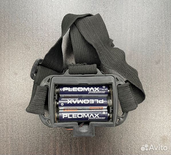 Налобный фонарь светодиодный (3 х ааа)