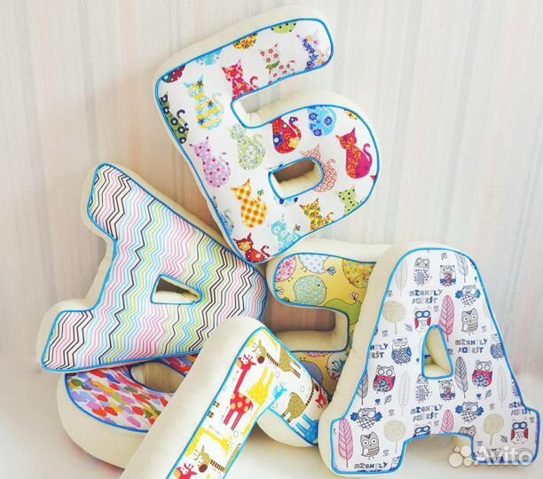 Буквы подушки