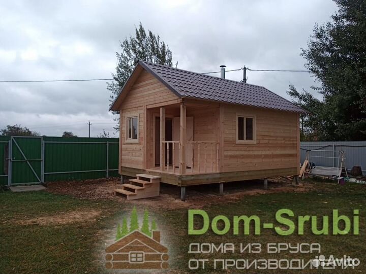 Западная Двина. Хорошая Баня из бруса Б-7 (4х6)