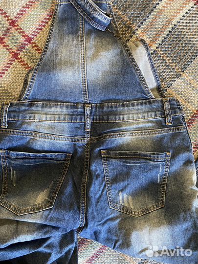 Комбинезон джинсовый 48 размер