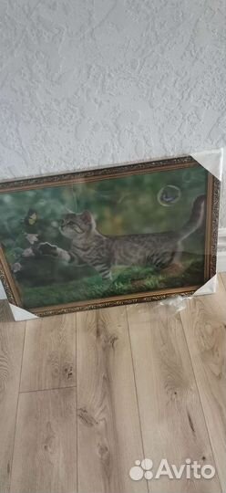Картина голографическая с котятами
