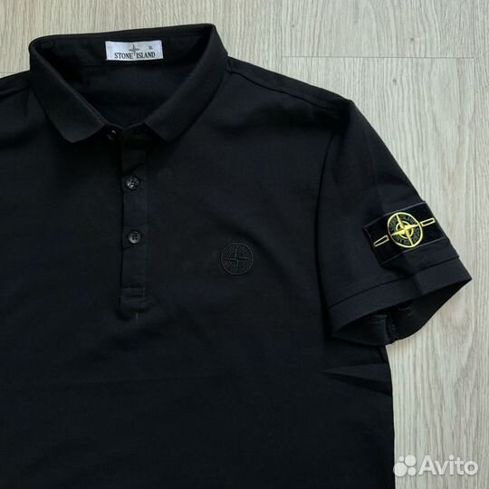 Polo Stone island 46-56 поло черная