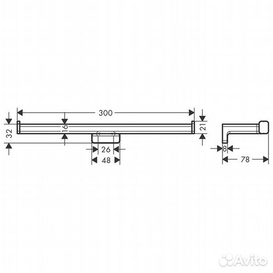 Держатель для запасных рулонов Hansgrohe AddStori