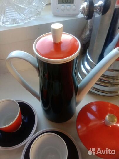 Фарфоровый кофейный сервиз гдр