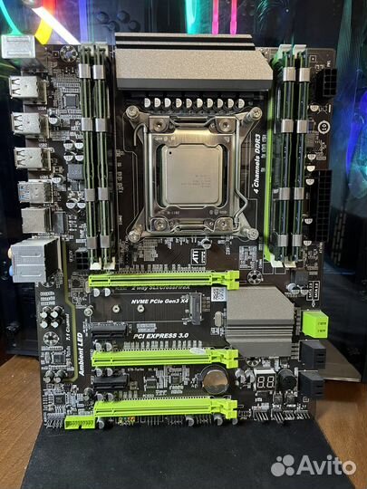 Intel xeon E5 1650 3.20 GHZ 16GB RAM на Плате