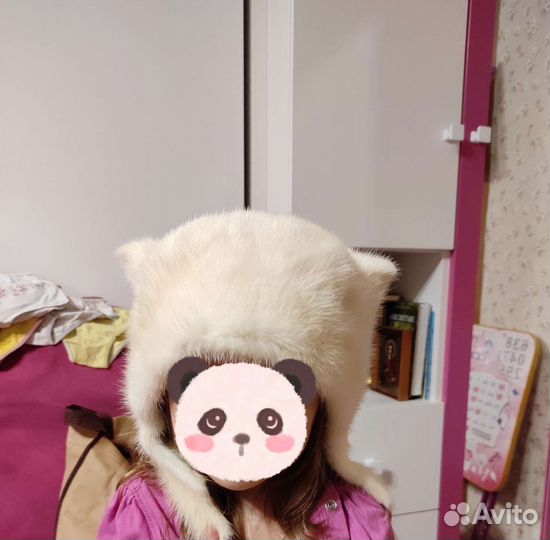 Шапка норка женская модель киска