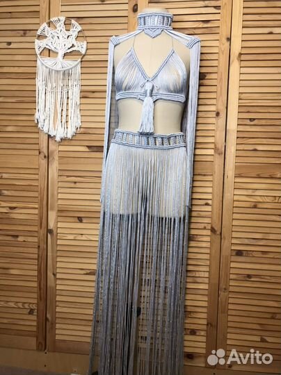 Костюм для восточного танца макраме бохо бахрома