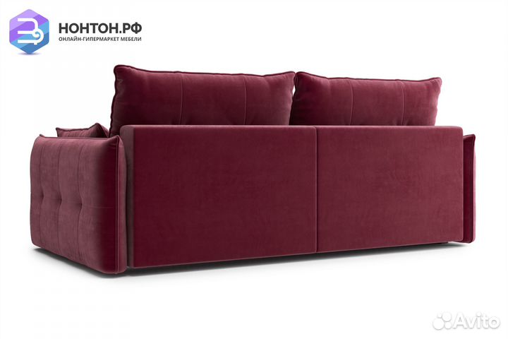 Диван тик-так Нортон бордовый