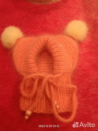 Шапка шлем для маленькой собачки