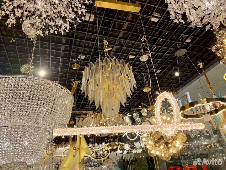 Люстра Дизайн цвет Хрусталь