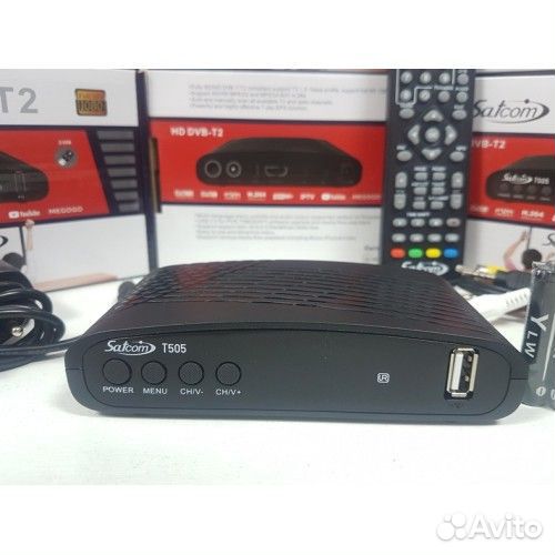 Цифровой DVB-T2/C тюнер ресивер приставка Т2 SatCo