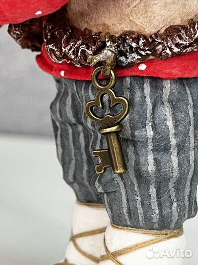 Ватная елочная игрушка сувенир (ручная работа)