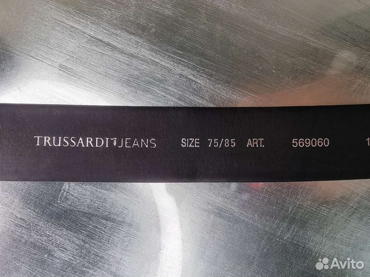 Ремень кожаный True Trussardi 75/85 новый