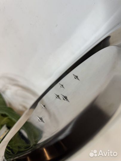 Блюдо для мяса сталь, щипцы серебрение антикварные