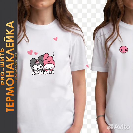 Термонаклейки на одежду Куроми и Мелоди