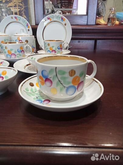 Чайный сервиз Южноуральский фарфор винтаж