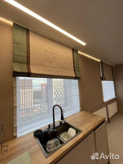 Рулонные шторы+тюль