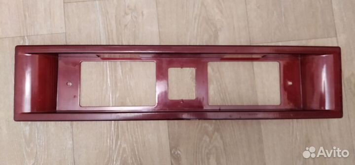 Рамка заднего номера (бленда) Красная 2108-2114