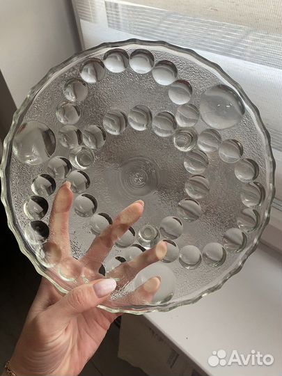 Конфетница стеклянная