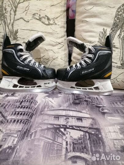 Хоккейные коньки детские bauer 31р
