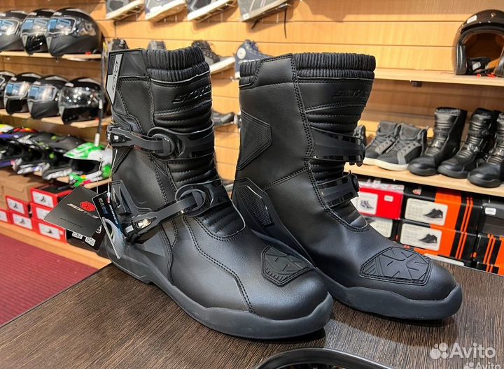 Высокие боты для мото