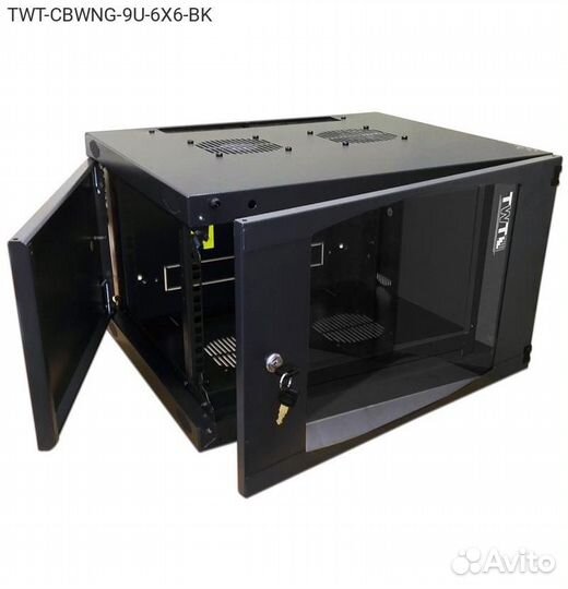 TWT-cbwng-9U-6X6-BK, Настенный шкаф lanmaster TWT Ne